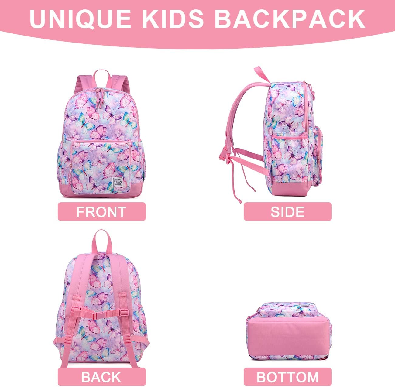 VASCHY Kids backpacks, Cute Lightweight Water Resistant Preschool Backpack for Boys and Girls Chest Strap | Cute, Lightweight, Water Resistant, Chest Strap - Image 5