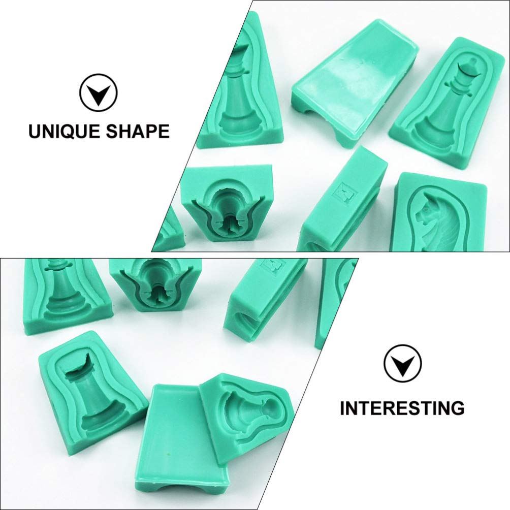 Schachfiguren Form Silikon Fondant Formen DIY 3D Schach Schokoladen Süßigkeiten Dessert Formen 6pcs Schachliebhaber Geschebk