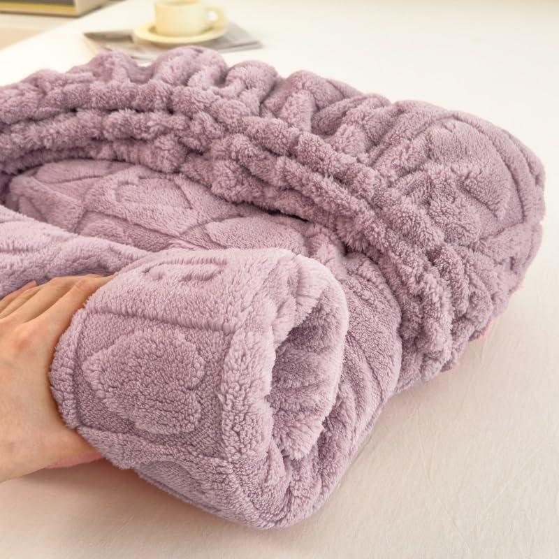 Home Set di lenzuola in pile super morbido, tasche extra profonde Lenzuola senza pelucchi, peluche di velluto Calore accogliente for tutte le stagioni (Color : E, Size : 4PCS200*230cm