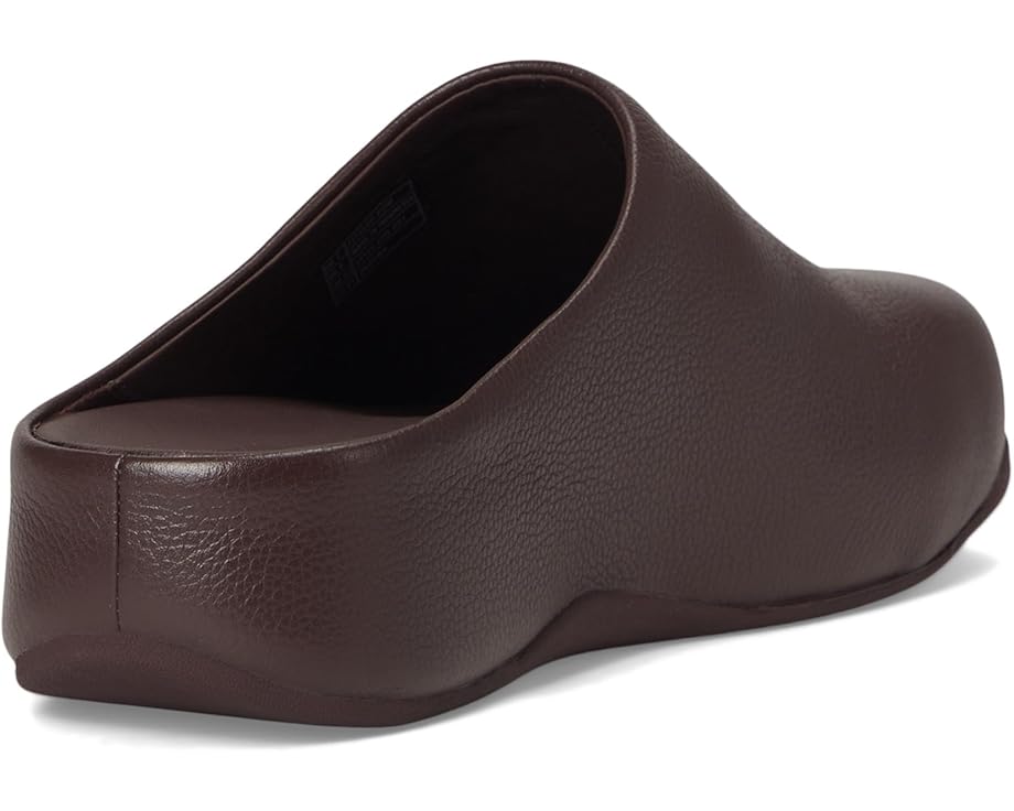 FitFlop Shuv Tumbled-leather Clogs - Back View