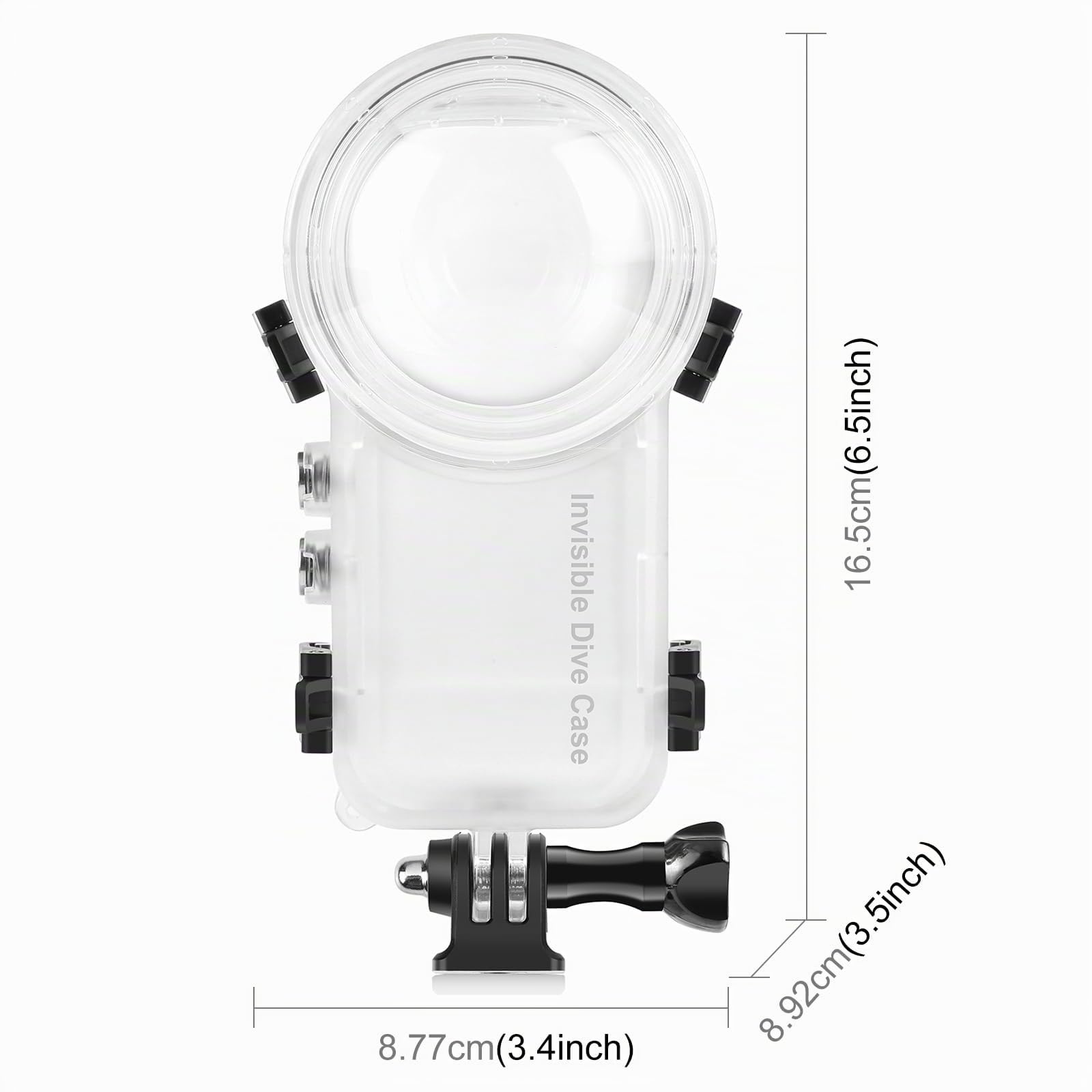 Custodia invisibile per Insta360 X4, PULUZ 50 m, custodia impermeabile subacquea per Insta 360 X4, custodia protettiva con accessori