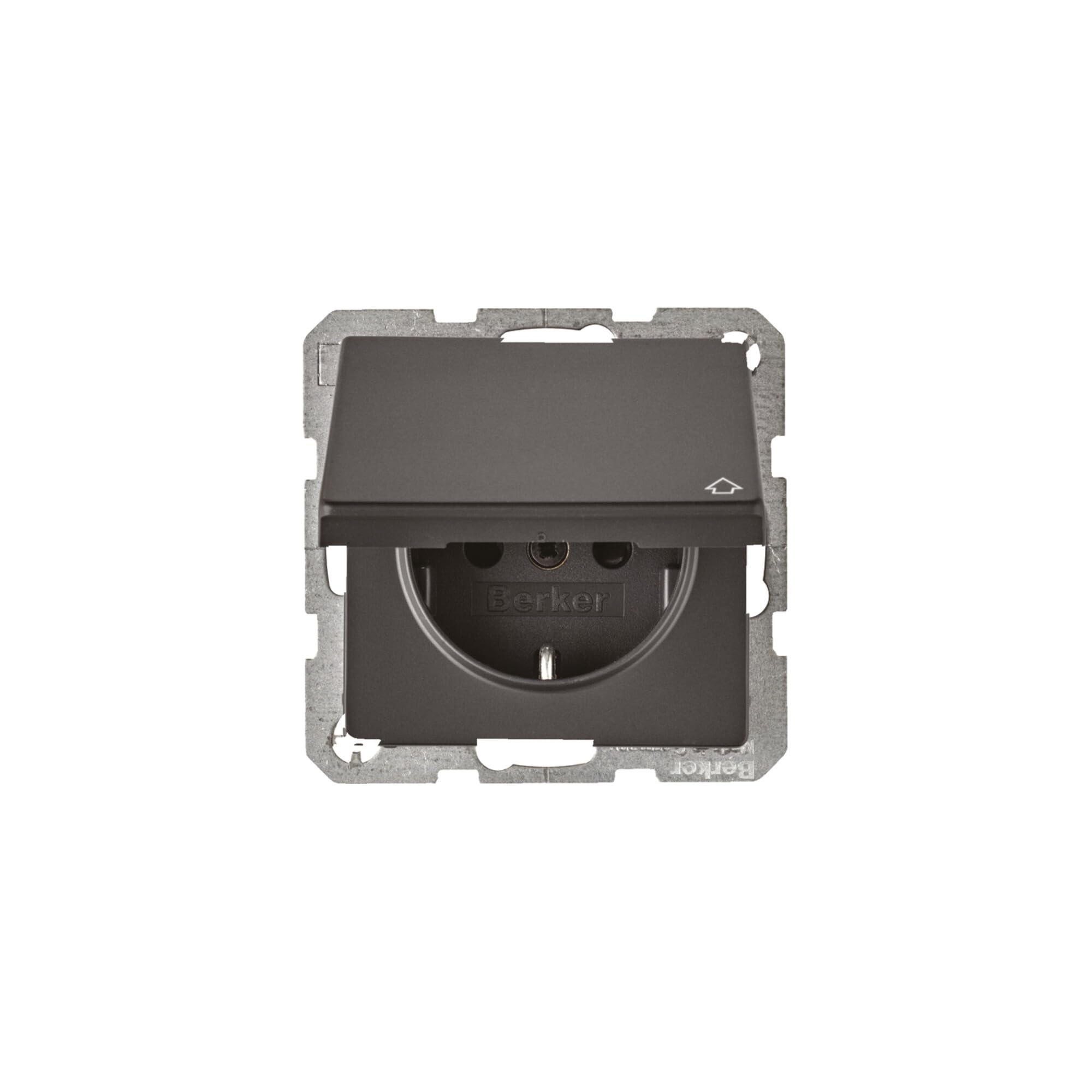 Prise Berker Q.1 Q.3 anthracite velours 47516086 pour installation encastrée