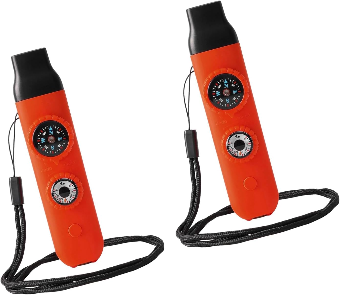 7-in-1 Survival Whistles with Compass, Light, & Magnifier for Outdoors 7-in-1 Survival Whistles with Compass, Light, & Magnifier for Outdoors