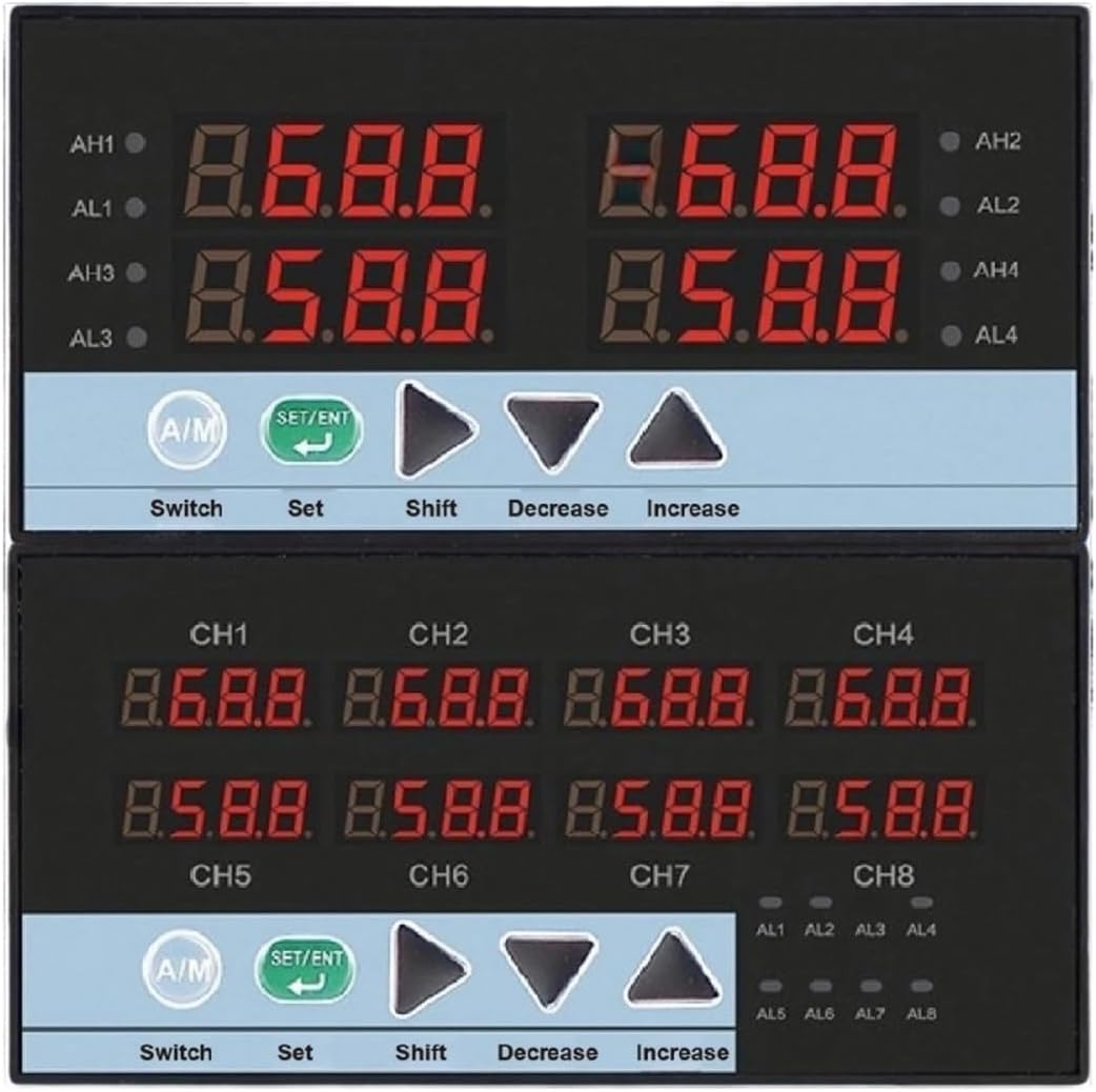 Regulator Controller Digital Display for Temperature Pressure Level Flow Control 4-20mA 0-5V 0-10V Output(96-96 DC24V- 4-20MA)