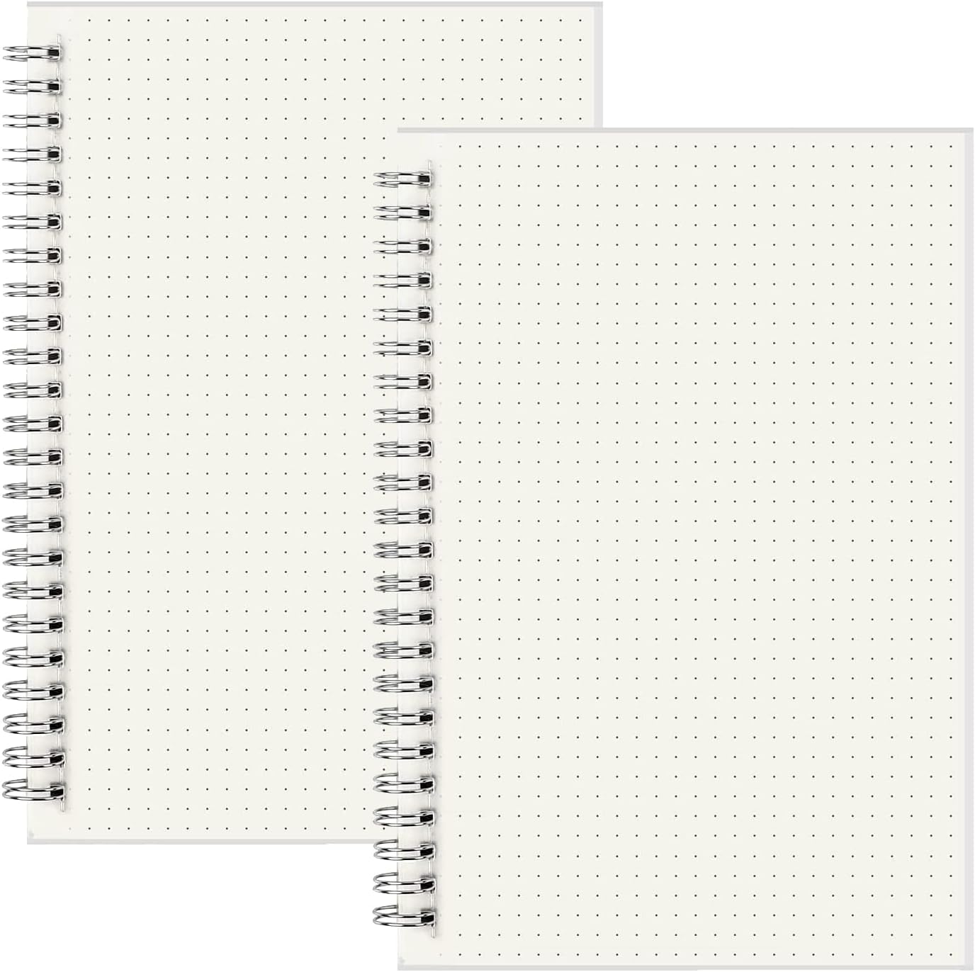 Dot Grid Notebook Spiral A5 Size Dotted Paper WINSAFE 80 sheets/160 Pages, 8.27inX5.67in
