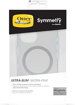 OtterBox Symmetry Series Transparent MagSafe Transparent Case iPhone 16 Compatible Shock and Fall Protective Protective Case, Transparent