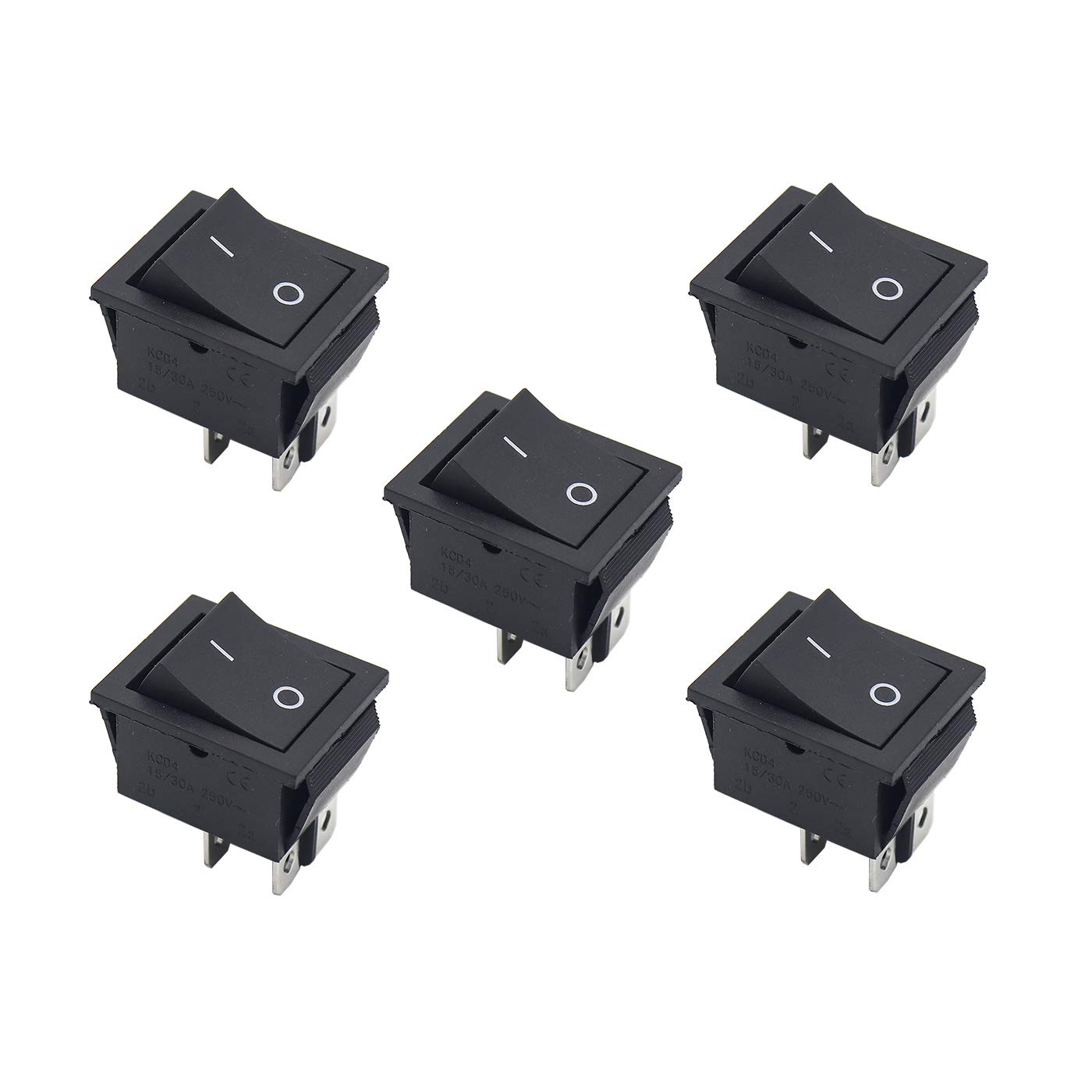 Pack of 5 rectangle rocker switch 16amp 4pins push button switch 125VAC to 250VAC (B08S7H587T) Amazon Price History, Amazon Price Tracker