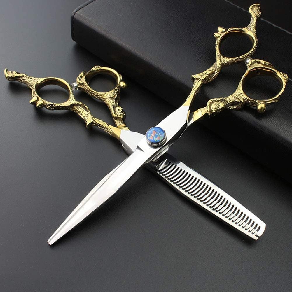 Tailleur Donna Elegante Set Forbici Da Parrucchiere Professionali In Acciaio Inox, Affilate, Con Rasoio E Riposadito Taglia Capelli - Foto 3