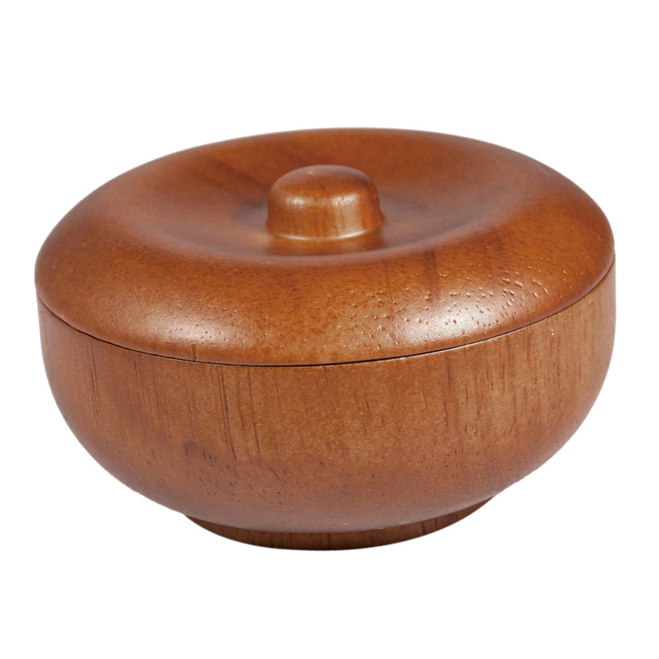 MAGICLULU 3-teiliges Rasierset Für Männer Rasierschale Aus Holz Mit Deckel Rasierseifenschale Für Männer Platzsparendes Design