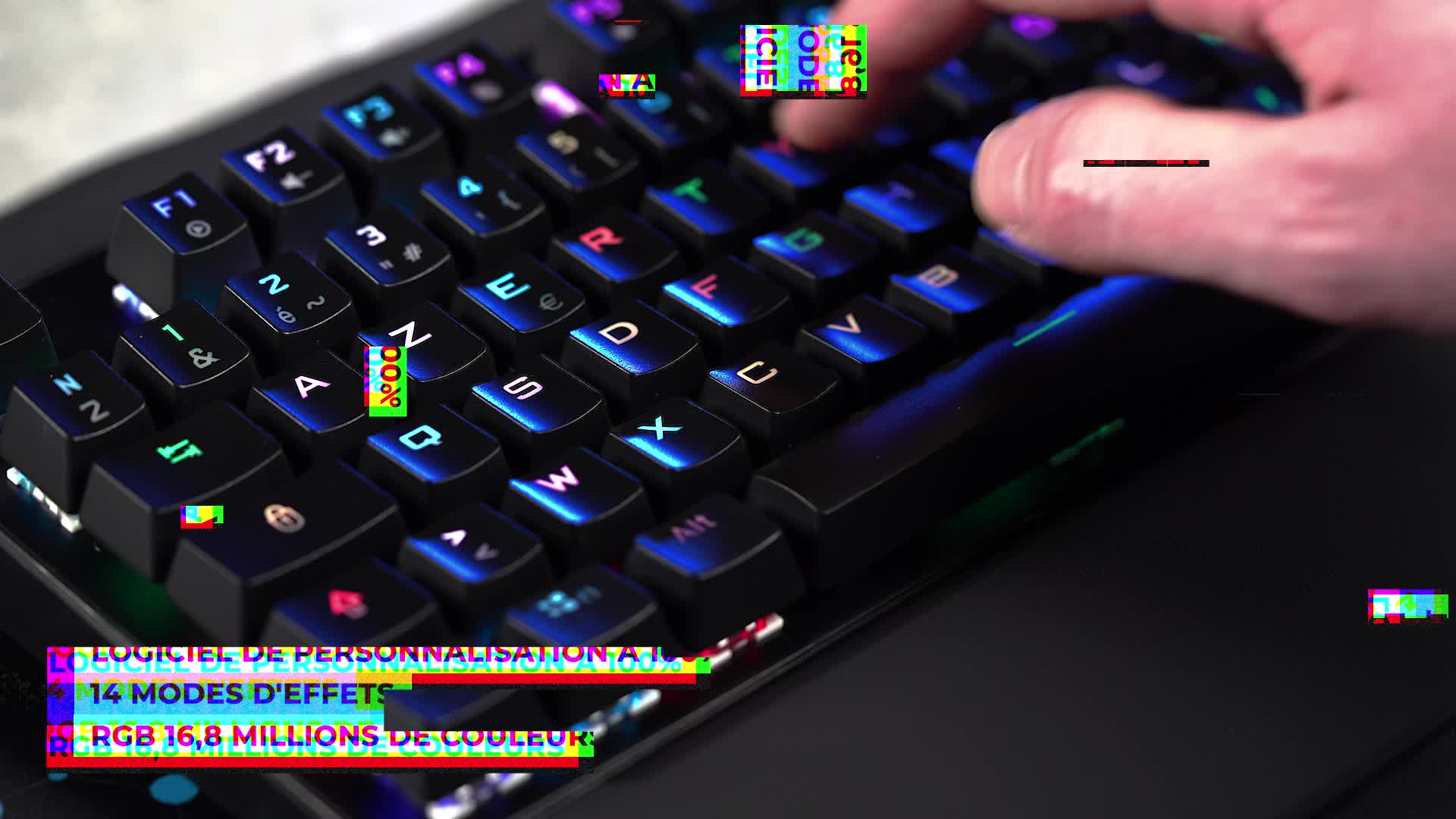 Clavier Mécanique Gamer G-Lab Keyz Rubidium - Switch Red, RGB Personnalisable, Anti-Ghosting - Compatible PC, PS4, PS5, Xbox