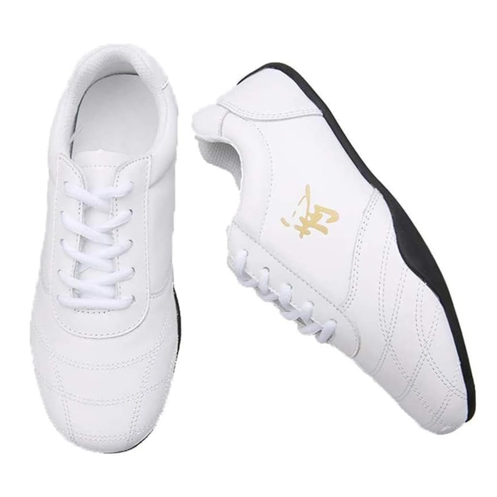 Chaussures De Tai Chi, Respirant Cuir Antidérapant Chaussures De Taekwondo, Sports Arts Martiaux Sneaker Unisexe Tai Chi Chaussures for Enfants Adultes