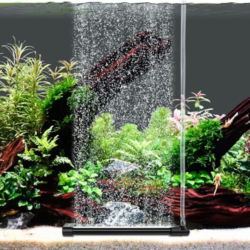 hygger Aquarium Bubble Curtain Wall Quiet Fish Tank Air Stone with Accessories High Dissolved Aquarium Bubbler Oxygen Diffuser Decoration for Freshwater & Saltwater 7.9 Long