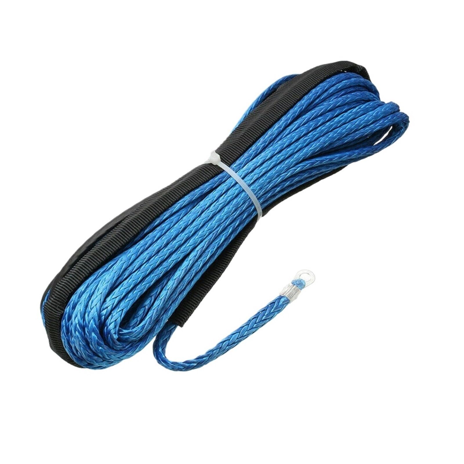 Kabel Sznurkowy 7700LBs Syntetyczna Lina Holownicza 15M Myjnia Samochodowa Konserwacja Sznurek Wciągarki Do ATV UTV Off Road Solidna I Niezawodna(Blue)
