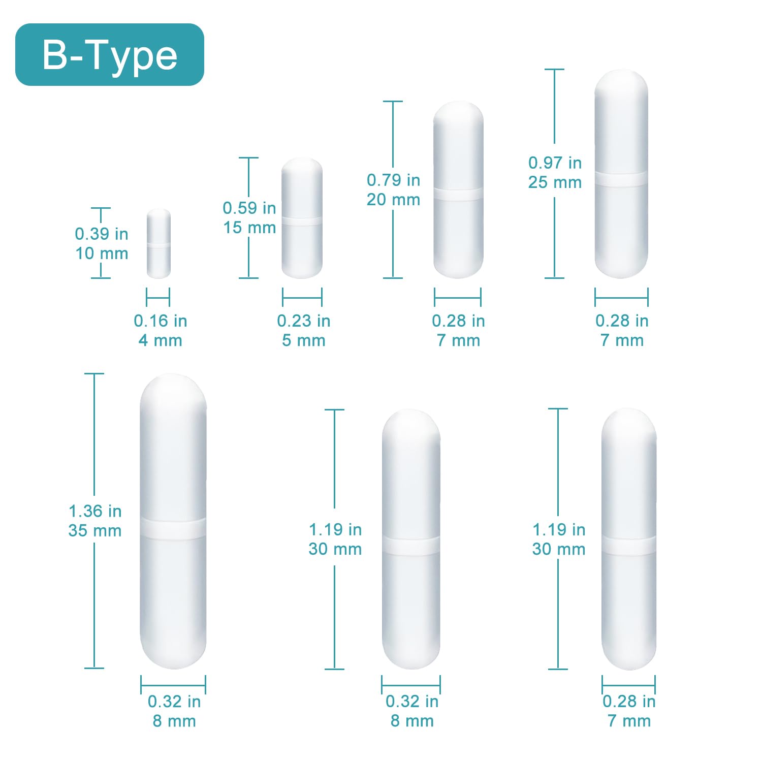 stonylab Magnetic Stir Bar Set, 8-Piece PTFE-Coated Magnetic Stir Bar Set with Tweezer, Assorted Sizes for Laboratory Use, B Type image 2