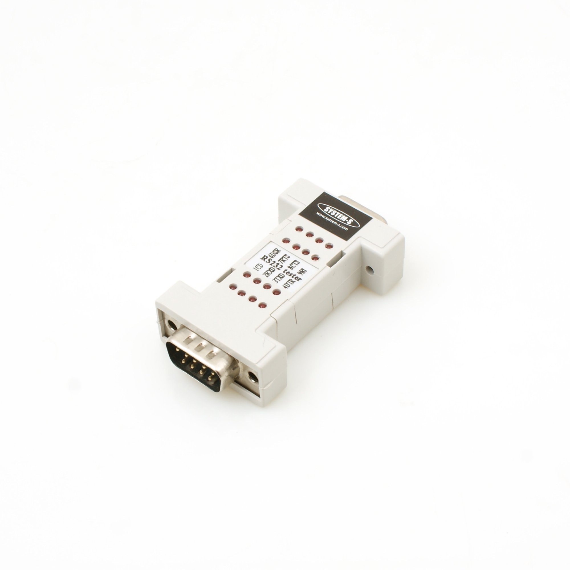 System-S RS232 do RS232 tester narzędzie diagnostyczne z wyświetlaczem LED