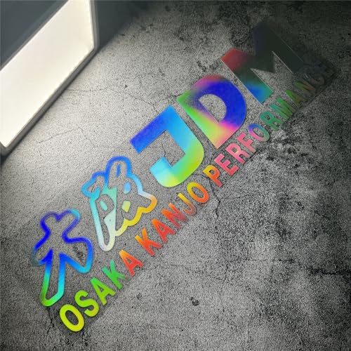 Image of Car Styling Vinyl Sticker for JDM Osaka Performance Decal Auto Front Rear Windshield Window Applique (Laser, 80cmx20cm)