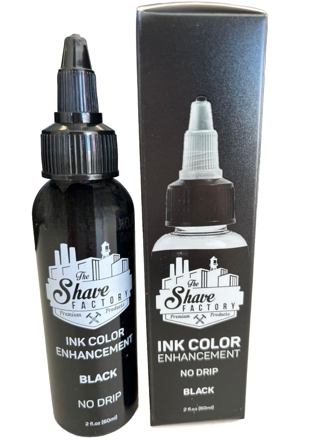 The Shave Factory Ink Color Enhancement No Drip Spray Relleno Negro para Barba y Contornos 60g
