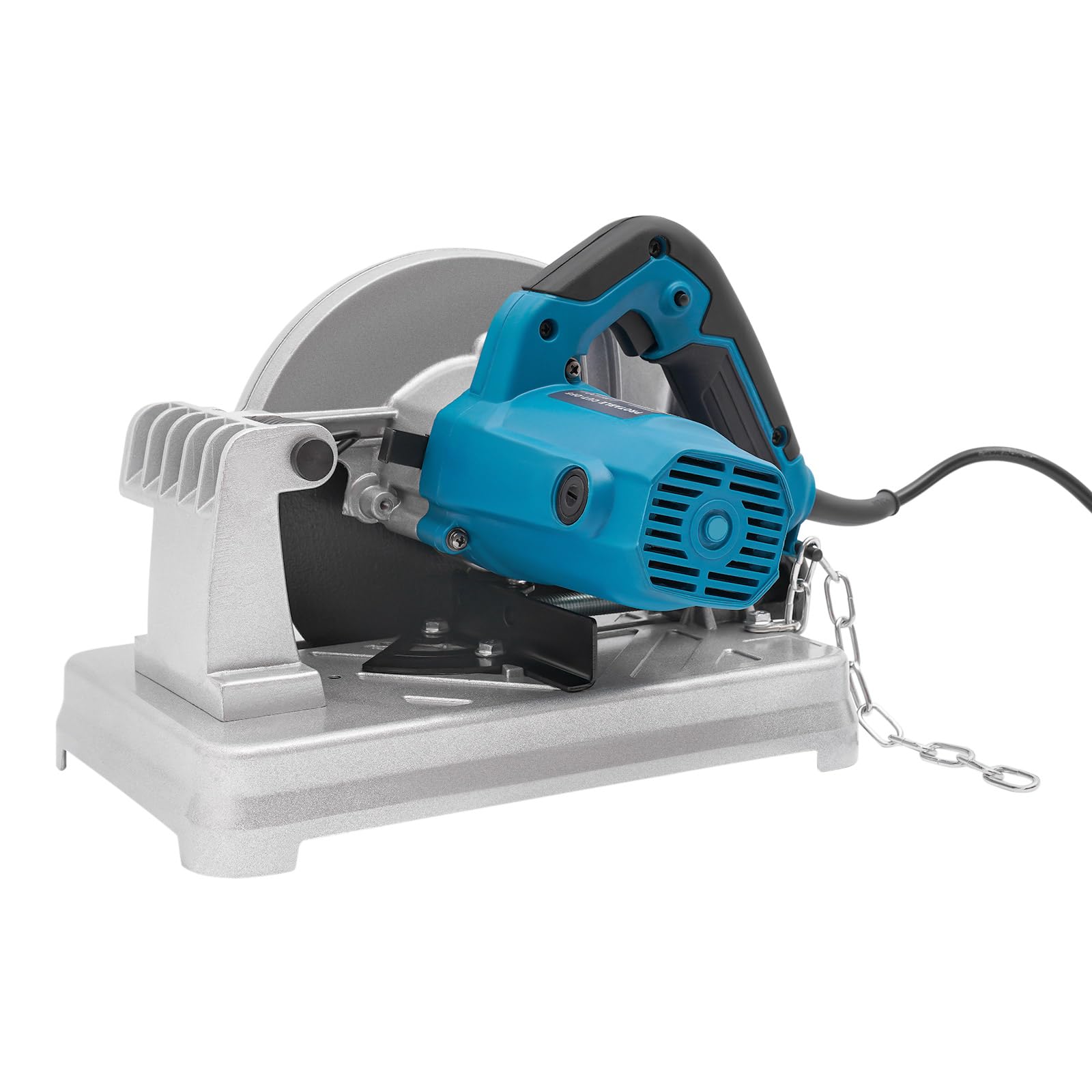 Sega da taglio per metallo, 1200 W, troncatrice con 5200 giri/min, angolo di taglio 0-45°, lama 185 mm, per taglio di acciaio, metalli non ferrosi, profili in ferro e ghisa (blu)