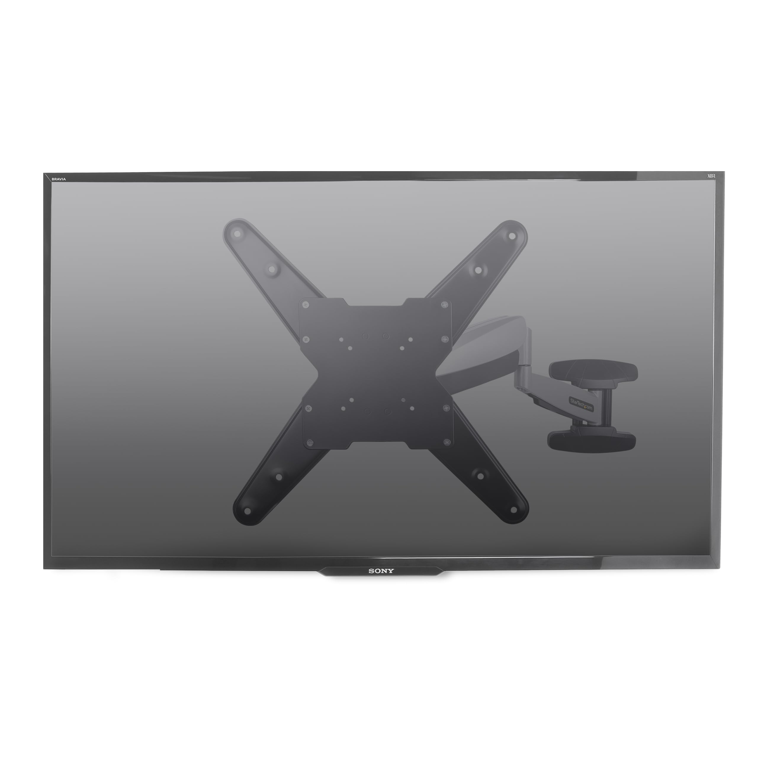 StarTech Staffa TV VESA da 23" a 55" fino a 30kg (FHA-TV-WALL-MOUNT) | Braccio Estensibile, Inclinabile e Orientabile, Design Sottile