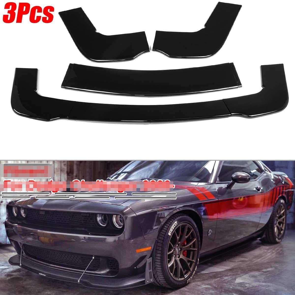 Buy XBXDM 3 Pieces Car Front Bumper Splitter Lip Body Kit Spoiler