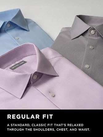 Michael Kors Men's Dress Shirt Comfort Stretch Regular Fit