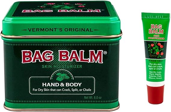 Bag Balm Bundle Animal Tin 8 Oz and On-The-go Tube 0.25 Oz