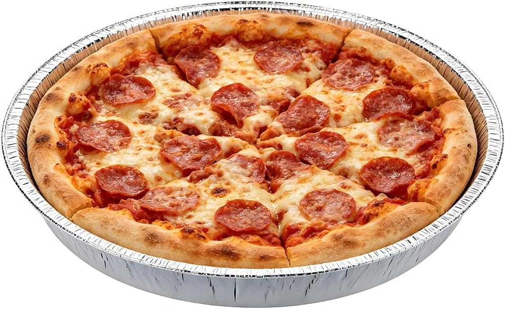Heavy Duty Aluminum Foil Pans Assorted Sizes (7-13 Inch Round, Rectangular9*13, Square8*8), Disposable & Reusable, Oven Safe for Baking, Cooking, Catering Supplies (20, 11'',Round)