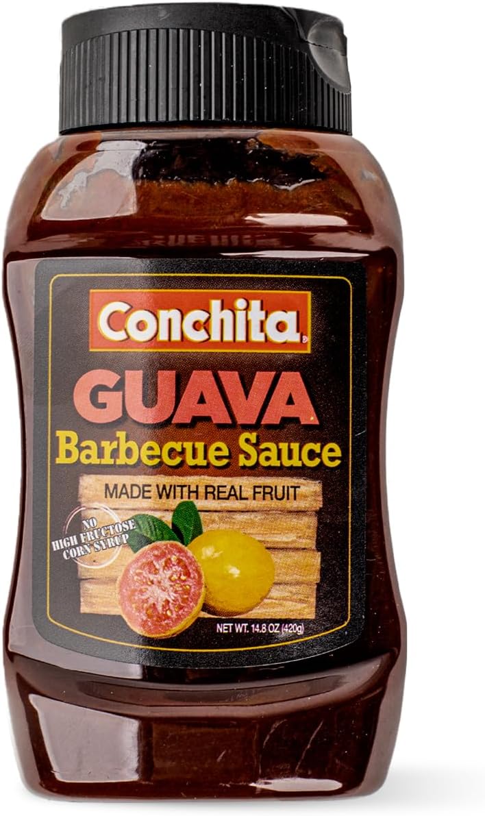 Guava BBQ Sauce, 14 oz - Taste of the Tropics - Perfect for Grilling, Marinating, and Dipping (Pack of 1)