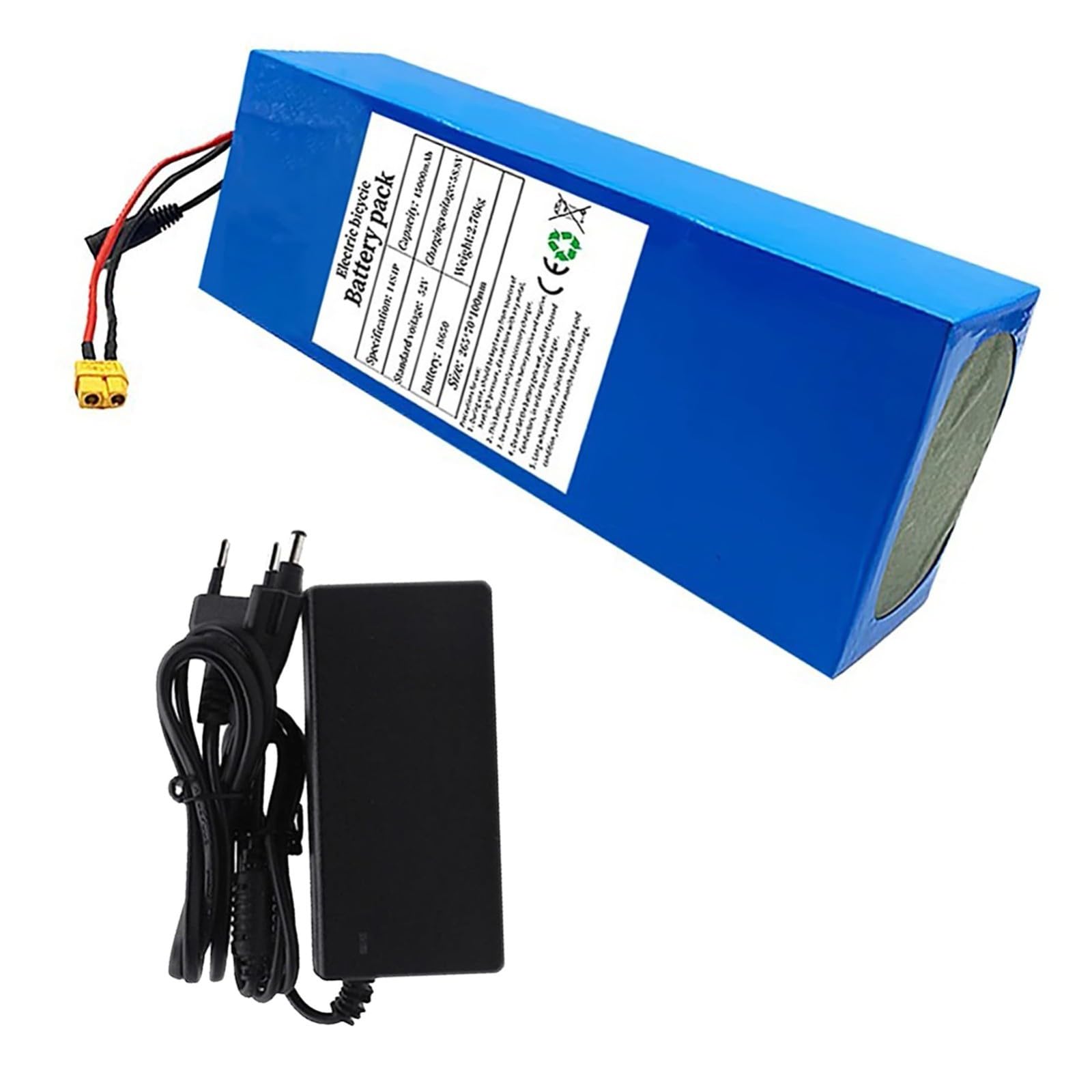 Batterie Lithium 52 V 45 Ah 14S4P Pour Vélos Et Trottinettes Électriques Avec BMS Pour Moteurs 50 W-500 W, Vélos Et Trottinettes Électriques. 52V 45AH,XT60