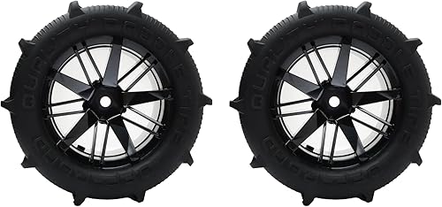 Miniatura 2 de 2 unidades RC 116 Pre-pegadas Ramos Buggy Neumáticos hexagonales 0.472 in Ruedas para arena de nieve H16BM 16889 16890A H16E H16GT H16DR H16 HB17