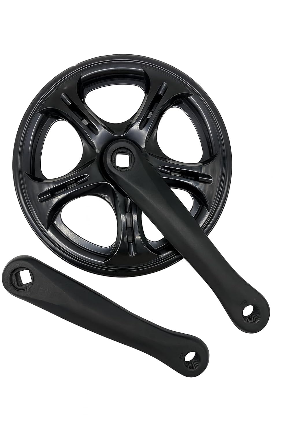 Steel Chainring Crank Set | Compatible with Cotterless Square Taper Bottom Bracket (116mm–175mm) | Durable Black Finish-image-25