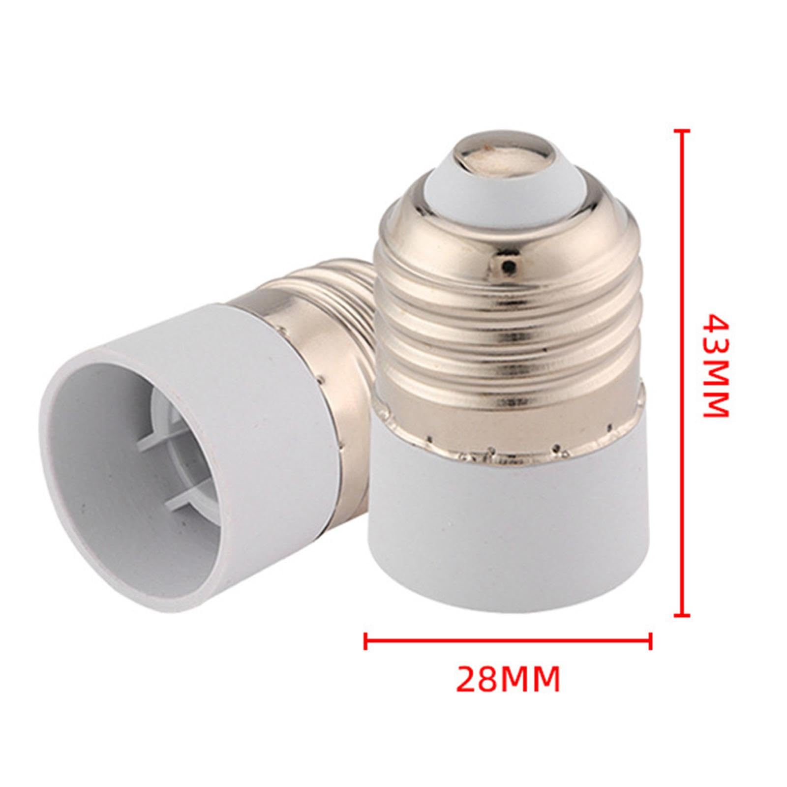 10 set di 10 adattatori da E27 a E14, facili da installare, accessori per illuminazione, base per lampada