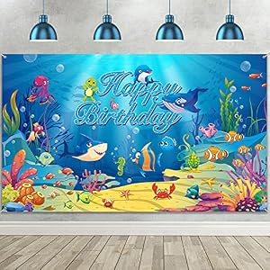 Irenare Ozean Tier Happy Birthday Banner