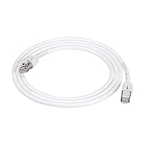 Amazon Basics Cavo di rete Ethernet patch Cat7 ad alta velocità gigabit con connettori RJ45, bianco, 1.5m (confezione da 1)