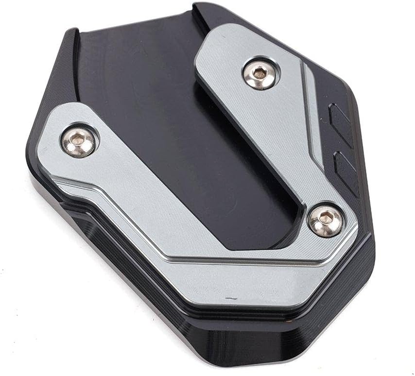 For Yamaha MT125 YZFR125 Motorcycle Accessories Enlarged Plate Side Stand Foot Kickstand Tire Valve Caps(Gray)