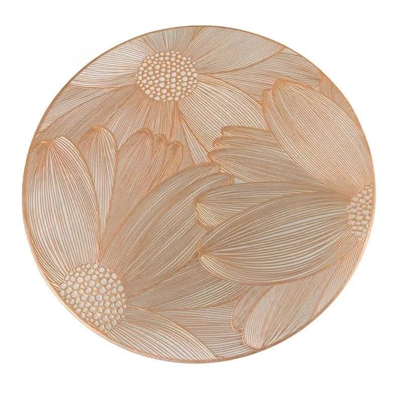 Image of Dakshya Industries Placemats for Dining Table PVC Waterproof (4, Copper Pack of -4)