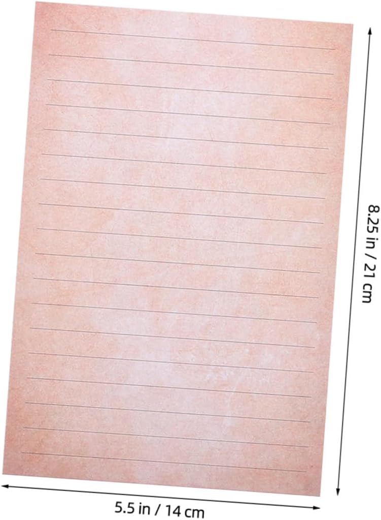 Vintage Stationery Paper and Envelopes Set Retro Lined Letter Writing Paper with Envelopes 2 Sets for Handwritten Letters and Greetings
