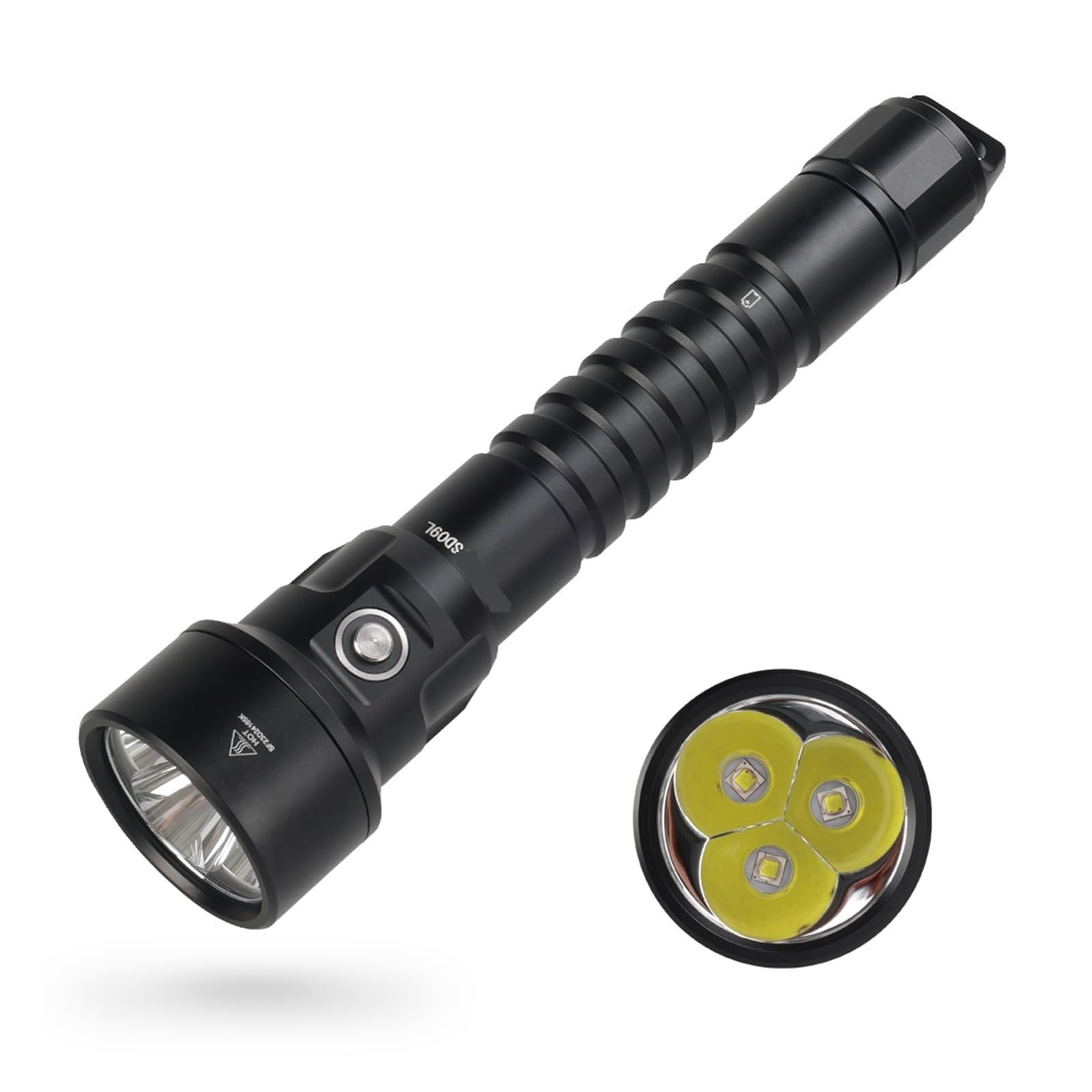 Latarka do nurkowania, SD09L Latarka LED 6800lm 21700 USB Akumulatorowa Podwodna Wodoodporna SST40 Lampa Do Nurkowania do sportów podwodnych(With 21700 battery)