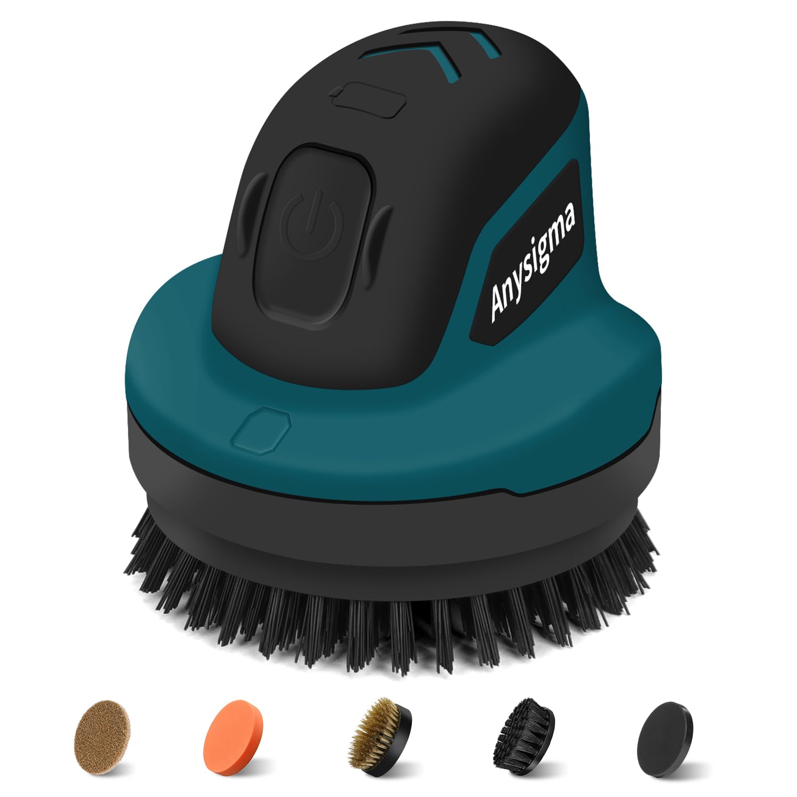Electric Grill Brush for Outdoor Grill- 4 Replaceable Heads, 3000mAh IPX7 Waterproof BBQ Cleaning Scrubber for Kitchen &amp; Car &amp; Bathroom - Ideal Mother’s for Grill Lovers, Dad, Mom