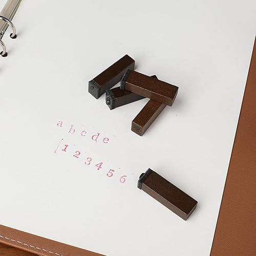 Miniatura 5 de KMiKE Juego de sellos del alfabeto, 70 piezas de letranúmerosímbolo, vintage, manualidades, tarjetas, fabricación de tarjetas, sello de goma de