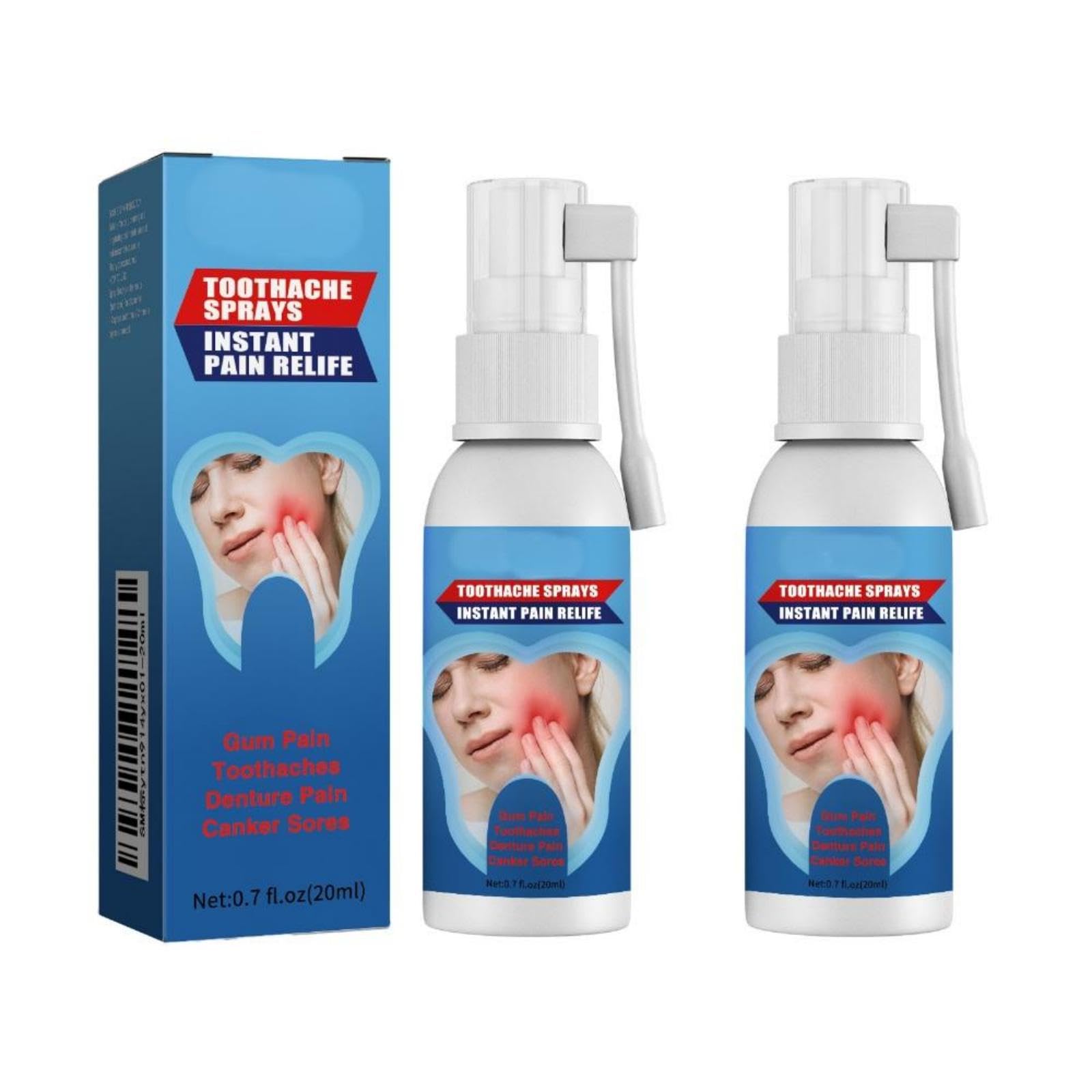 VivaBloom Oral Care Spray for Tooth & Gum Relief - Soothes Discomfort, Supports Healthy Gums with Peppermint Extract & Glycerin, 20ml Herbal Formula