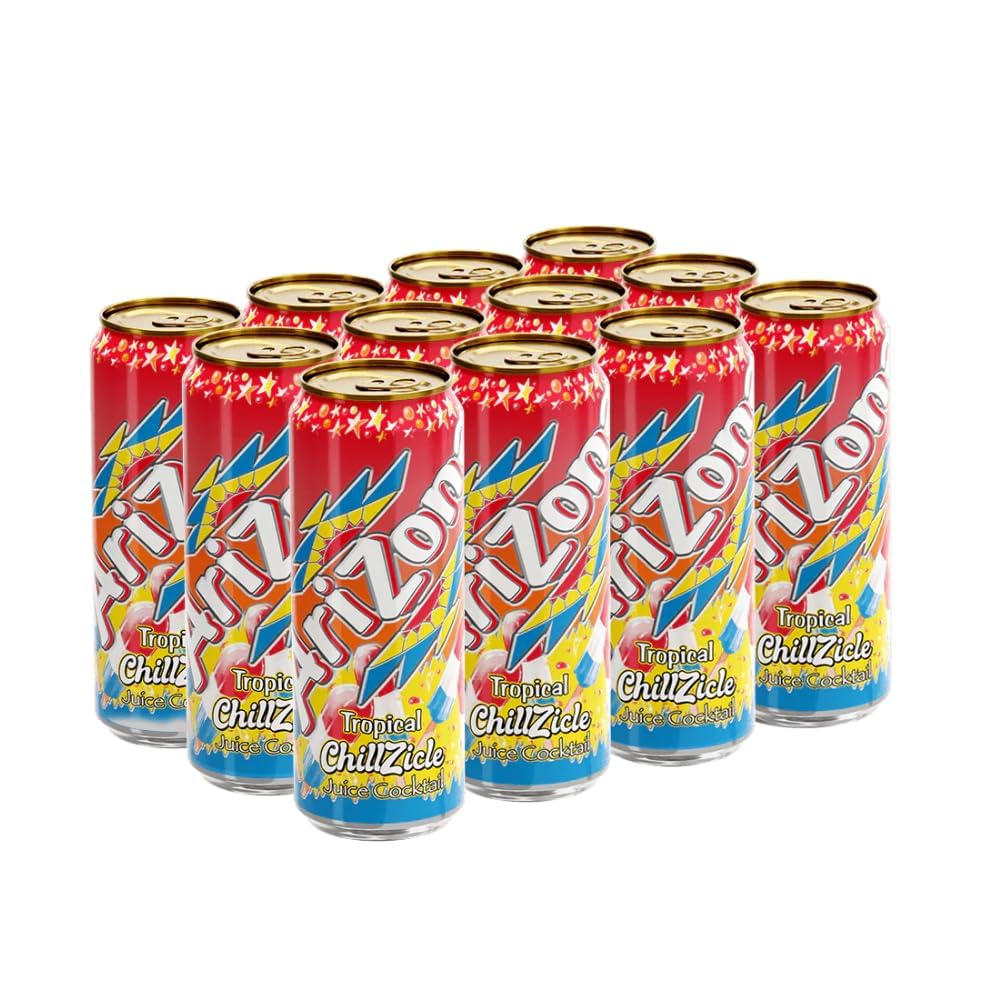 AriZona Tropical Chillzicle Big Can, 22 Fl Oz (Pack of 12)