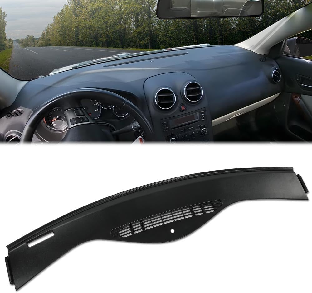 DOTCOM Dashboard Upper Dash Trim Defroster Vent Panel Bezel Fit For Pontiac G6 2005 2006 2007 2008 2009 2010 10449598 Polished Finish Black