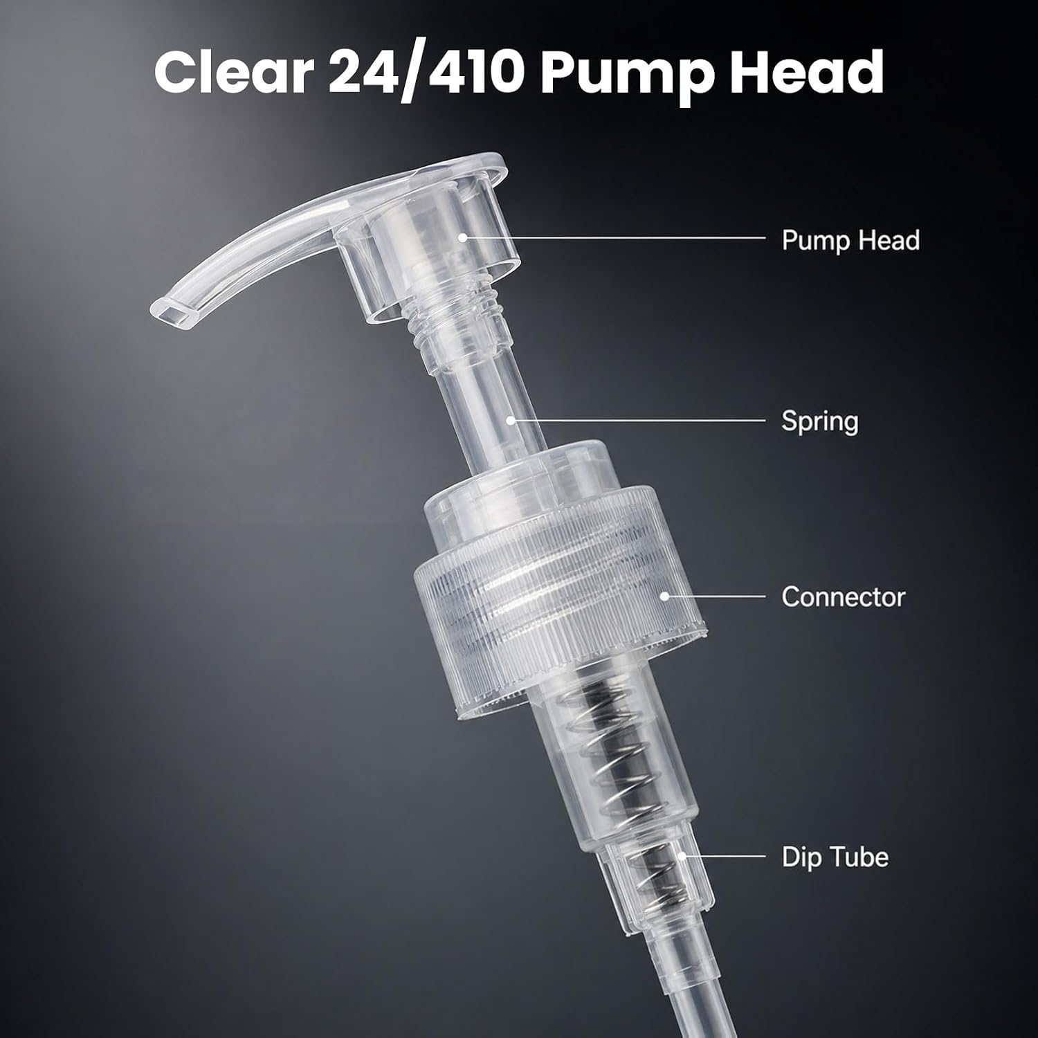 Ronyes Body Oil Pump Dispenser Replacement Compatible with Palmers 8.5 fl oz Body Oil Bottle 3 Pack, Oil Bottle Pump, Leak-Proof Clear 24/410 Pump Head