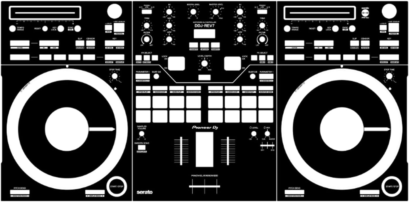 Protective Cover Skin for Pioneer DDJ-REV7 Protective Film (White)