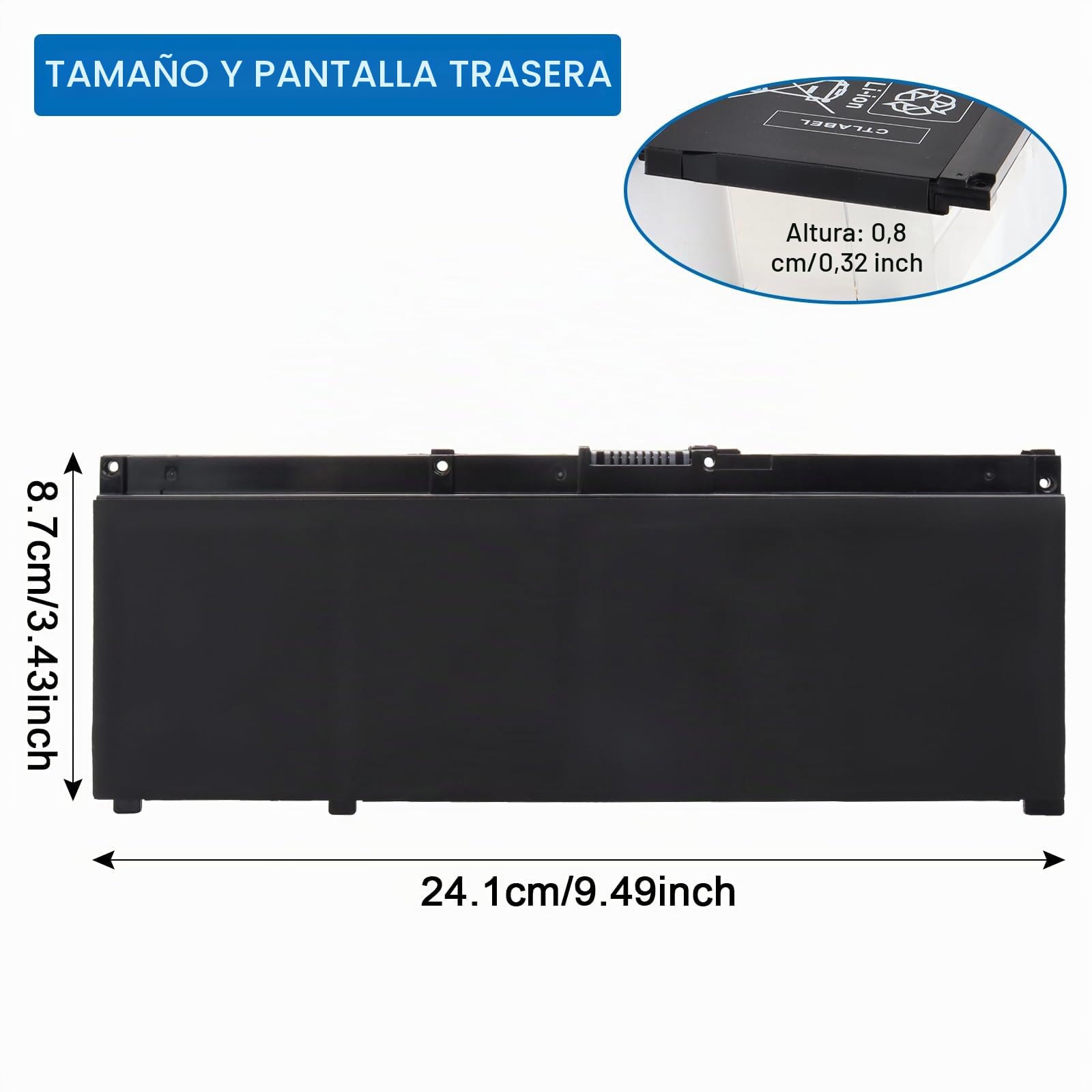 SR04XL SRO4XL Batería para HP Omen 15 15-dc0xxx 15-cb0xx 15-cx0xxx 15-ce0xx Pavilion Gaming 15-ce198wm 15-ce015dx 15-ce011dx 15-dc1xxx 15-dc1058wm 15-dc1054nr 15-cx 15-dc0052nr 15-cx0056wm SR03XL