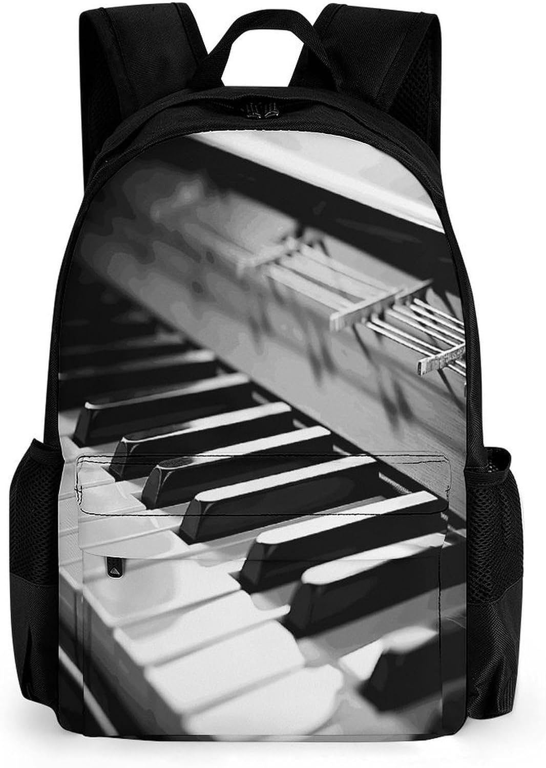 Piano Image Backpack Daypack Travel Backpack | Lightweight Casual Laptop Backpack for Women Men Aesthetic Travel Bag for Weekender Business Hiking Outdoor
