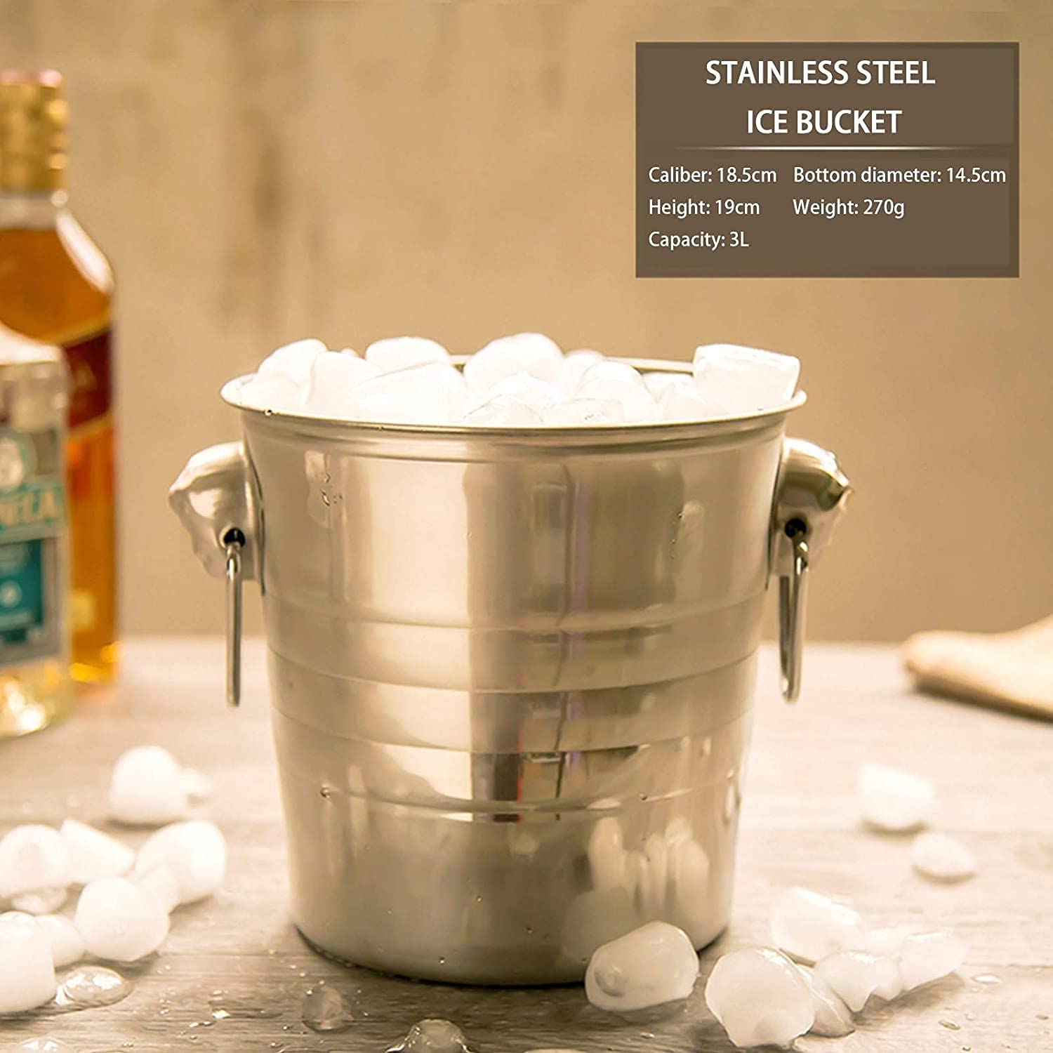 22 once Cocktail Shaker Bar Set - Mixer Professionale Drink Shaker e Misurino Jigger e Set di Cucchiai for Miscelare Strumenti Professionali da Bar in Acciaio Inossidabile Setaccio Barista Inco
