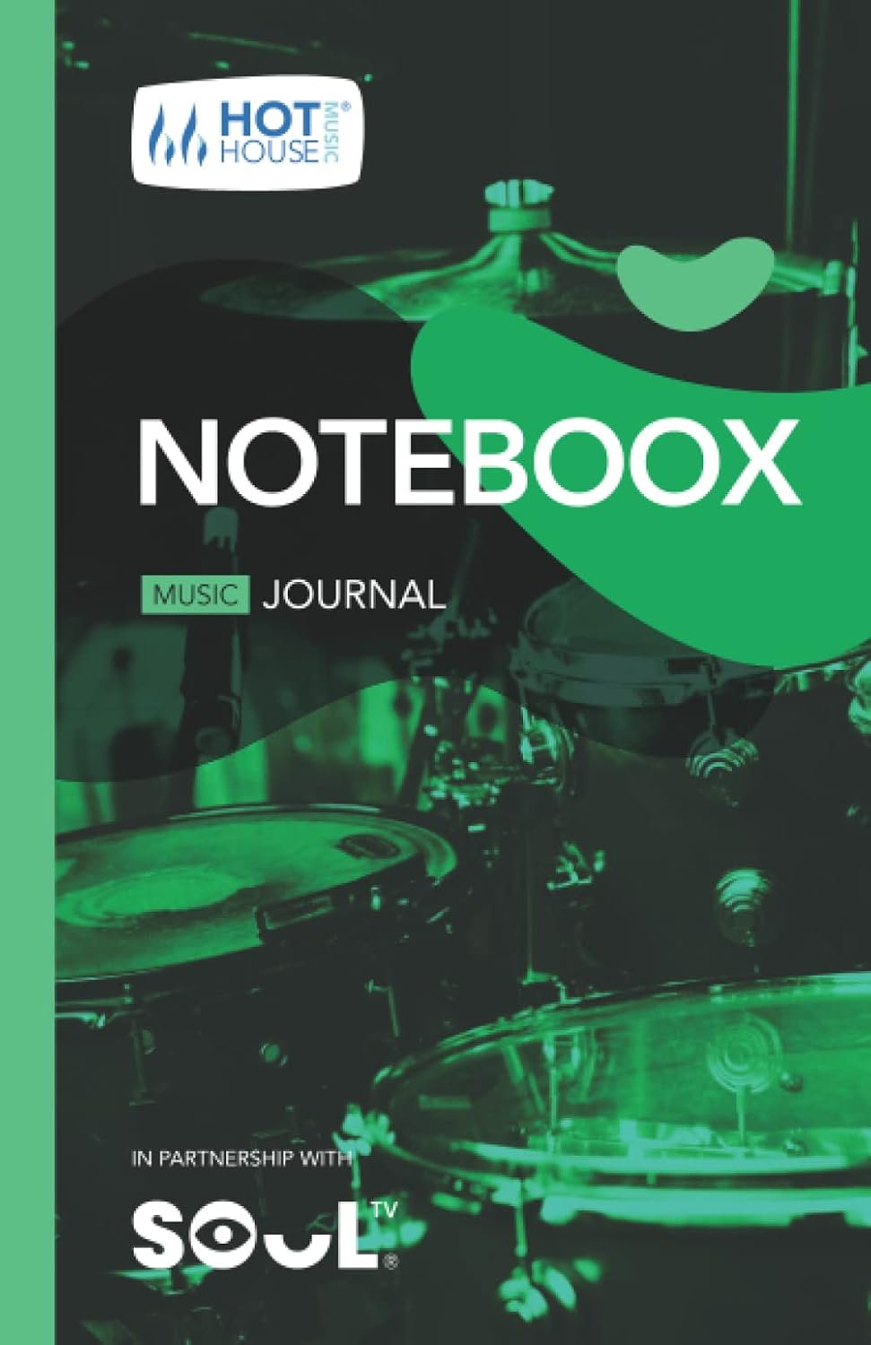 Drums: Noteboox: Music Journal – Green