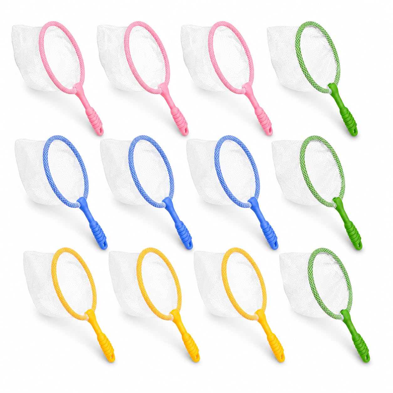 8PCS Small Net Mini Fishing Net for Outdoor Catch (12PCS)